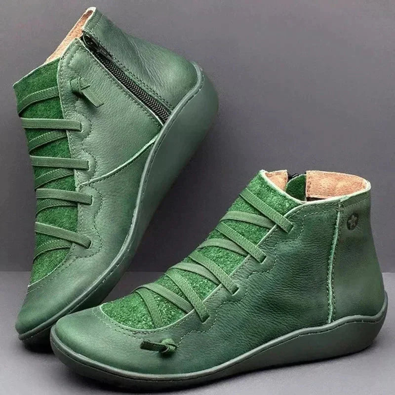 Bottes Hiver Femme Confortables Imperméables en Cuir Synthétique avec Soutien Optimal 2