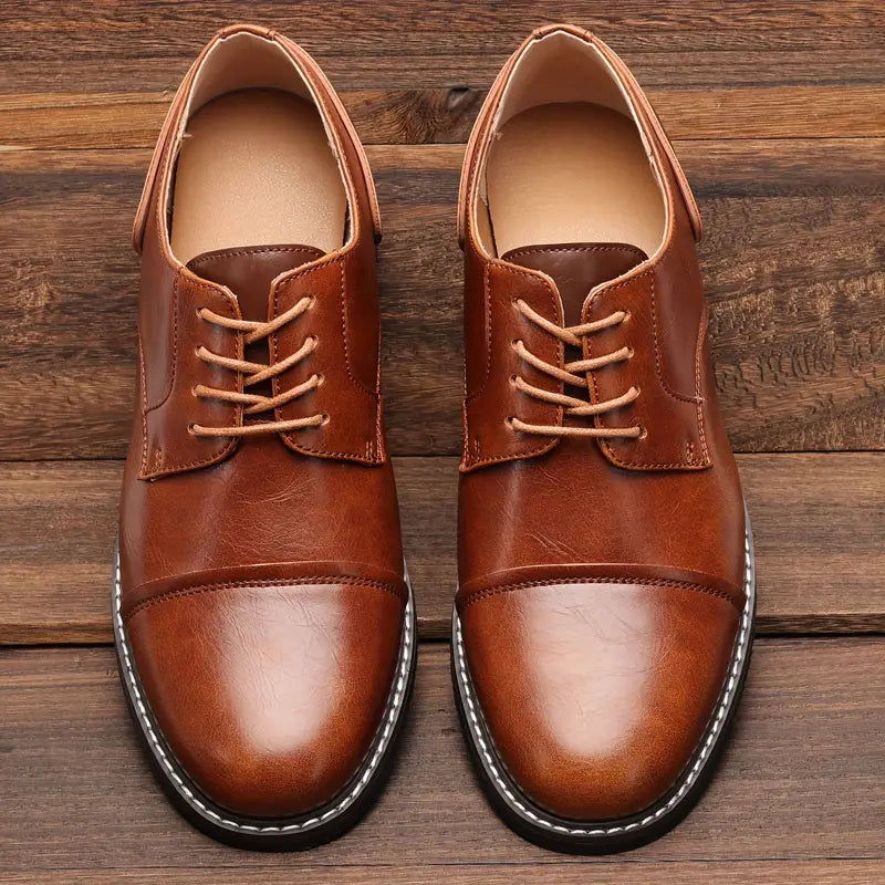 Variant image for Chaussures pour Hommes Derby Vintage Cuir Authentique-1