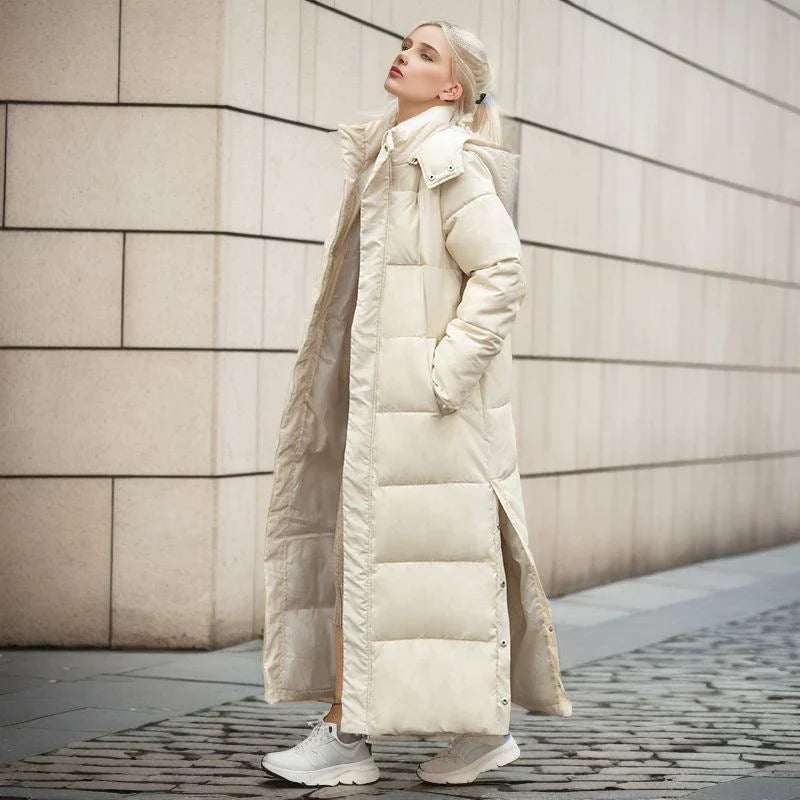 Variant image for Veste d'Hiver Femme Longue Chaude en Mélange de Polyester et Laine-8