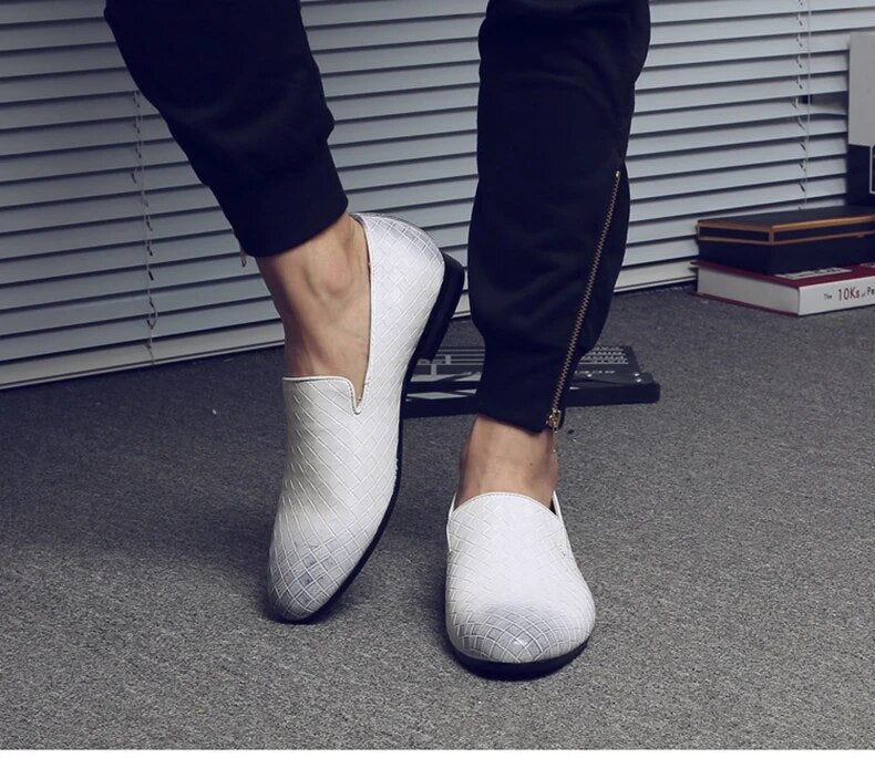 Chaussures formelles tissées pour hommes