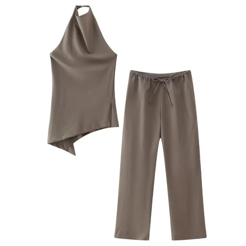 Ensemble Chic Halter Top &amp; Pantalon