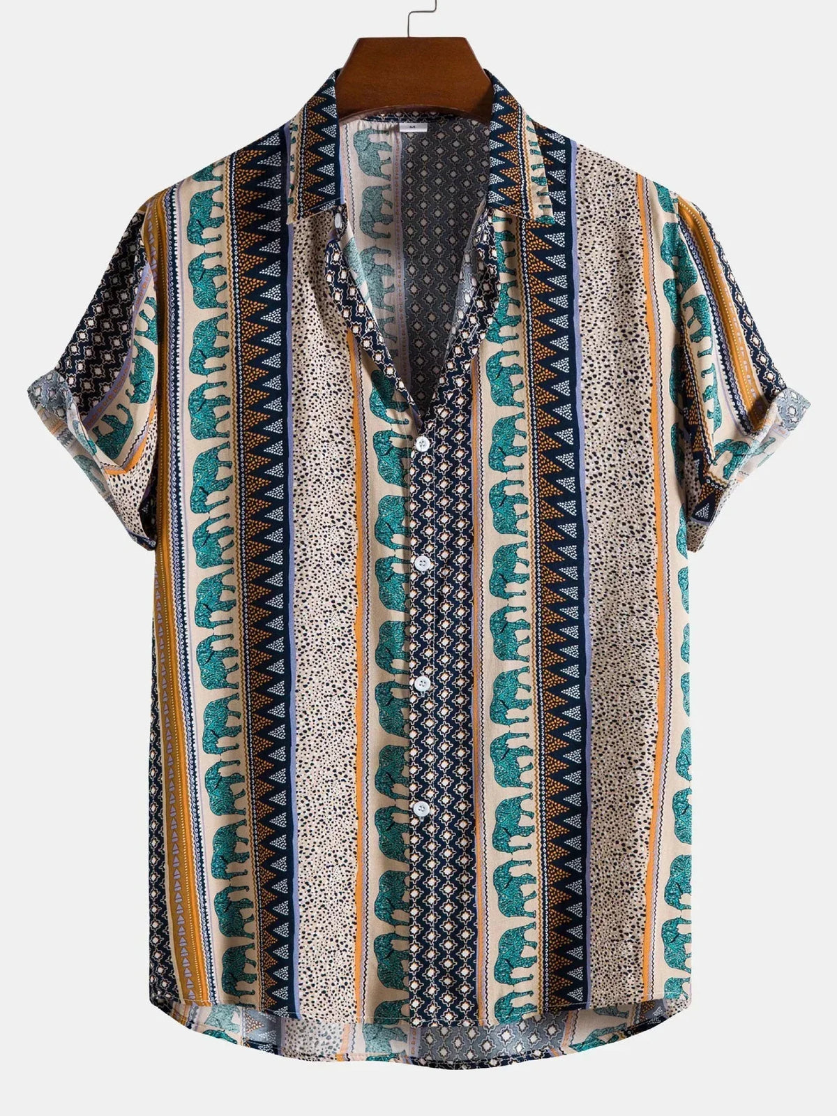 Variant image for Chemise Homme Décontractée Vintage 100% Coton-19
