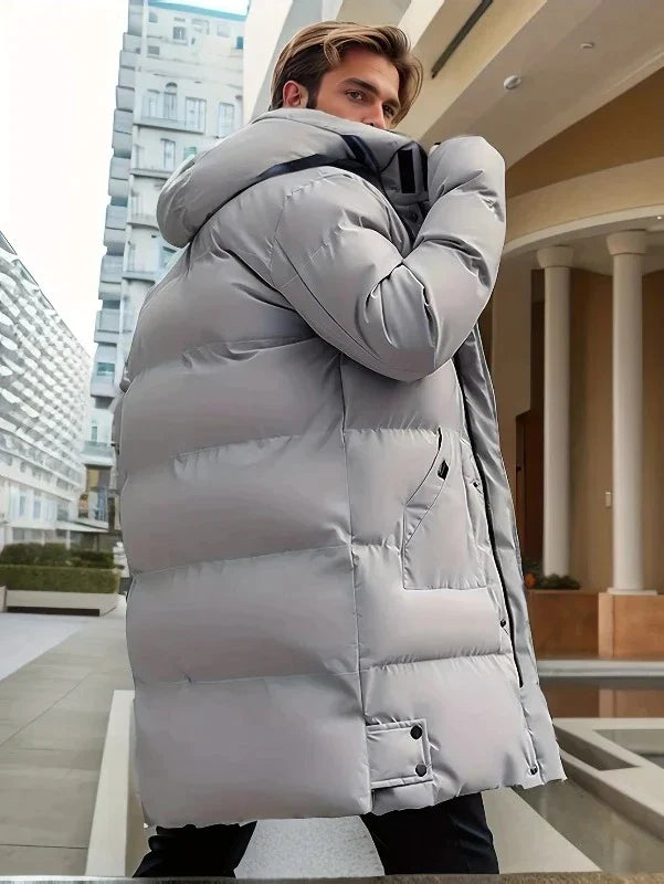 Manteau d'Hiver Homme Épais en Polyester Moderne et Confortable 1