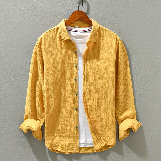 Chemise Homme Décontractée Coton Doux 1