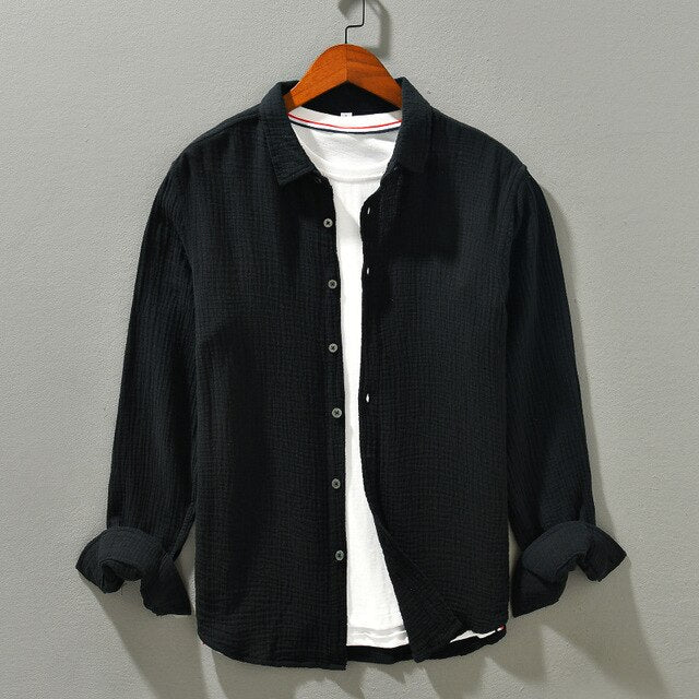 Chemise Homme Décontractée Coton Doux 3