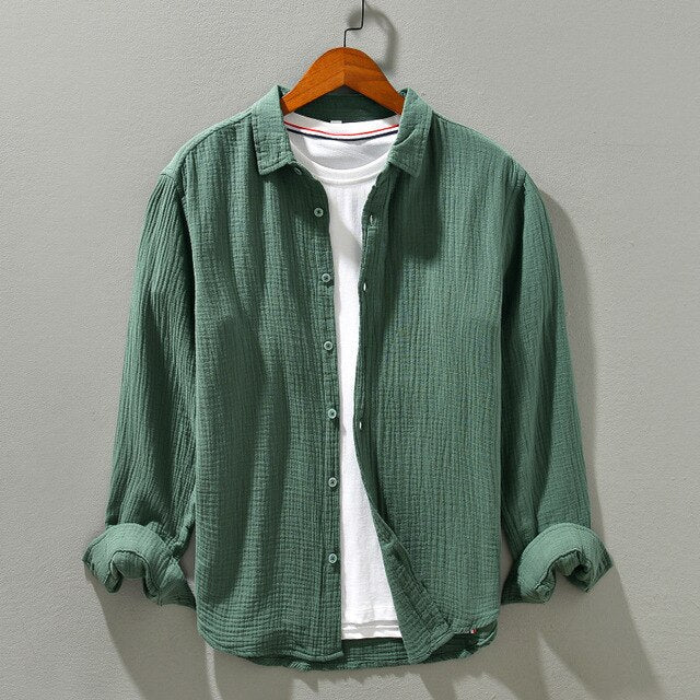 Chemise Homme Décontractée Coton Doux 2