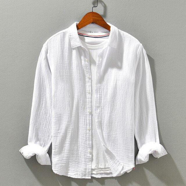 Chemise Homme Décontractée Coton Doux 4