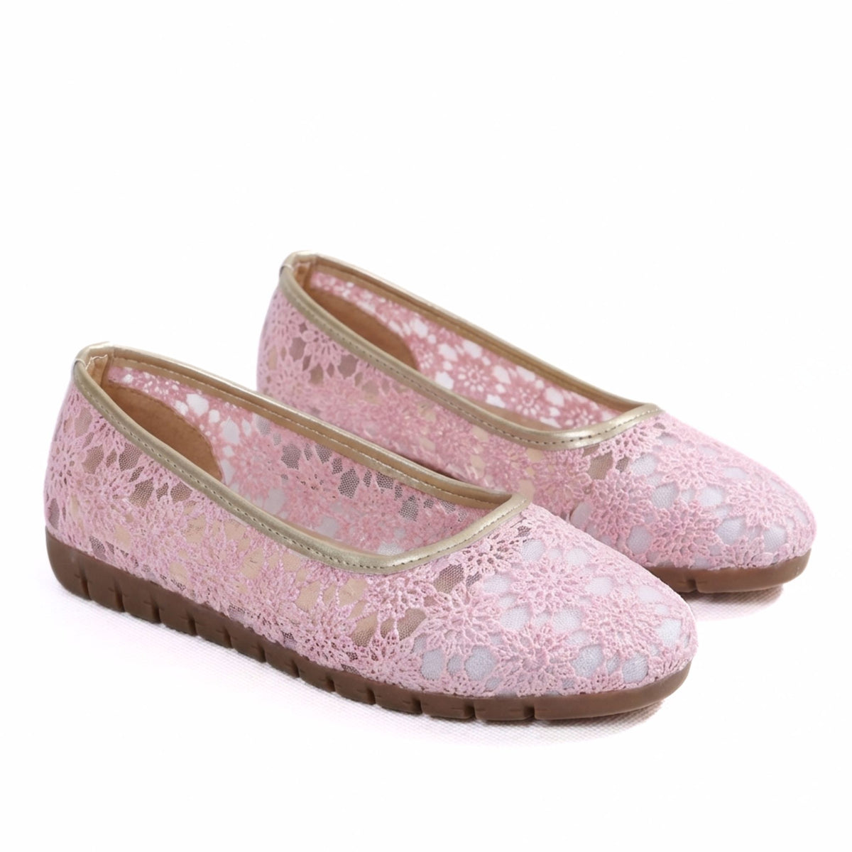Ballerines Femmes à Motif Floral