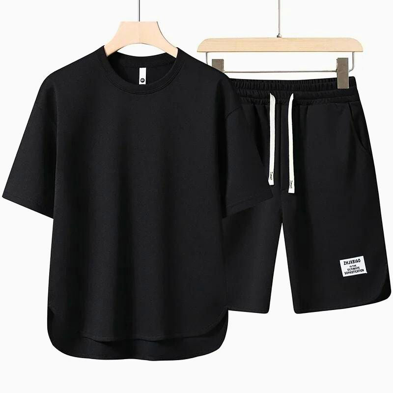 Ensemble Été Homme Deux Pièces Coton Élégant et Confortable 5