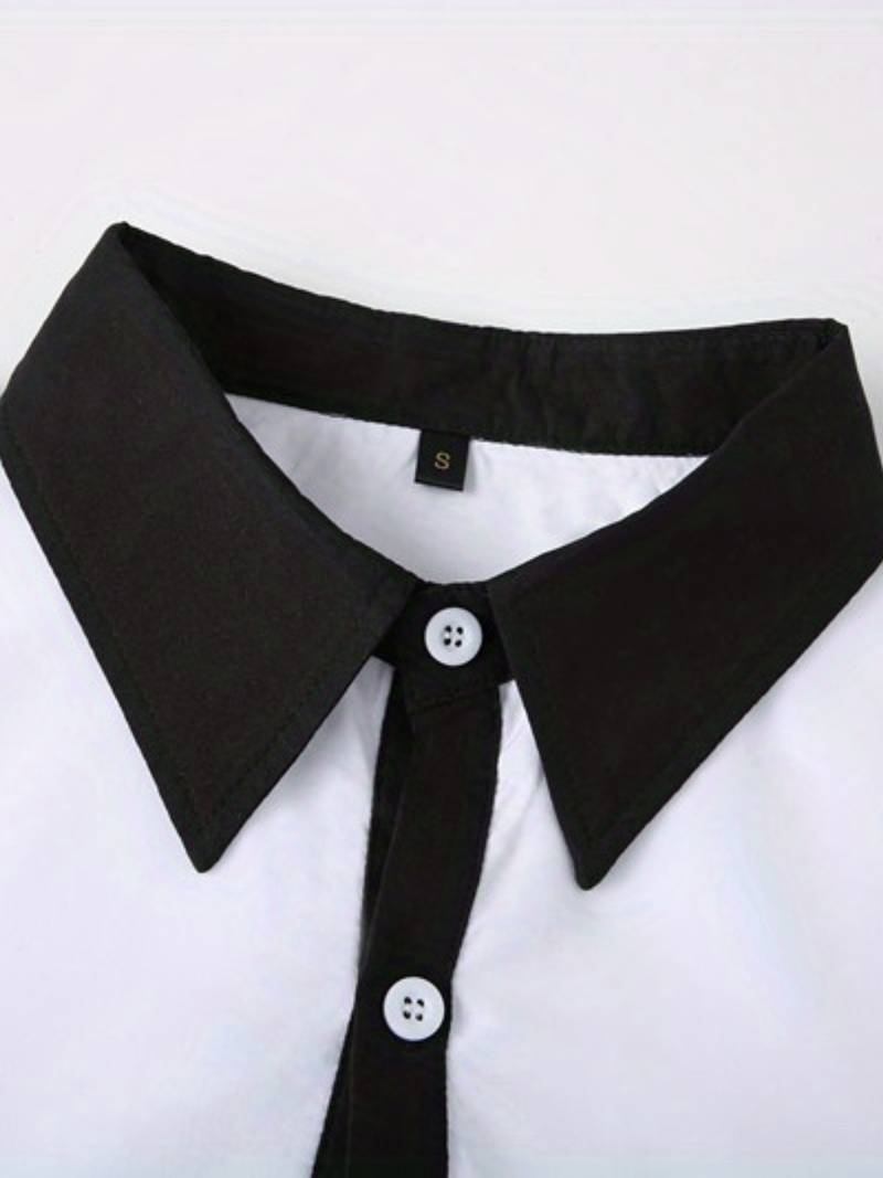 Chemise Homme Décontractée Boutonnée Contrastée 100% Coton-3