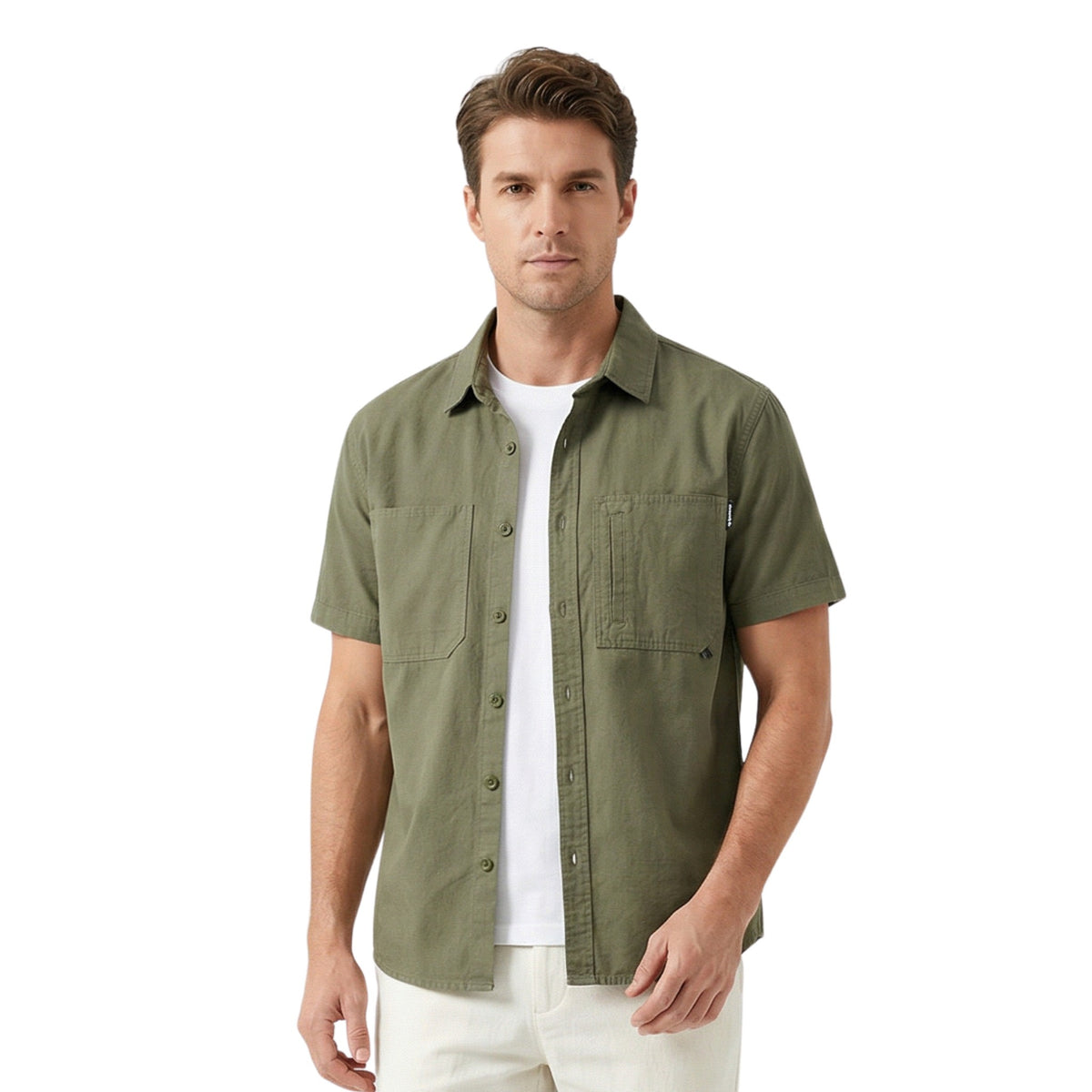 Chemise Homme Décontractée Coton Été