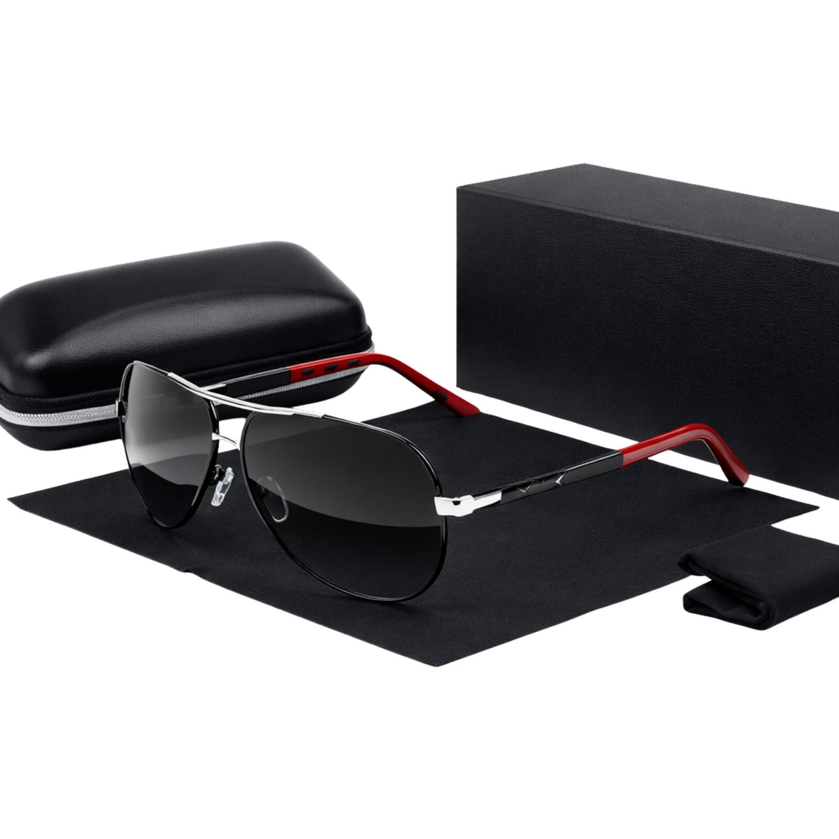 Lunettes de soleil polarisantes Vintage en aluminium pour hommes