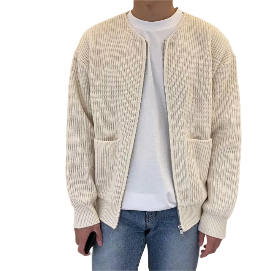 Gilet Homme Tricot Ajusté 100% Acrylique 1