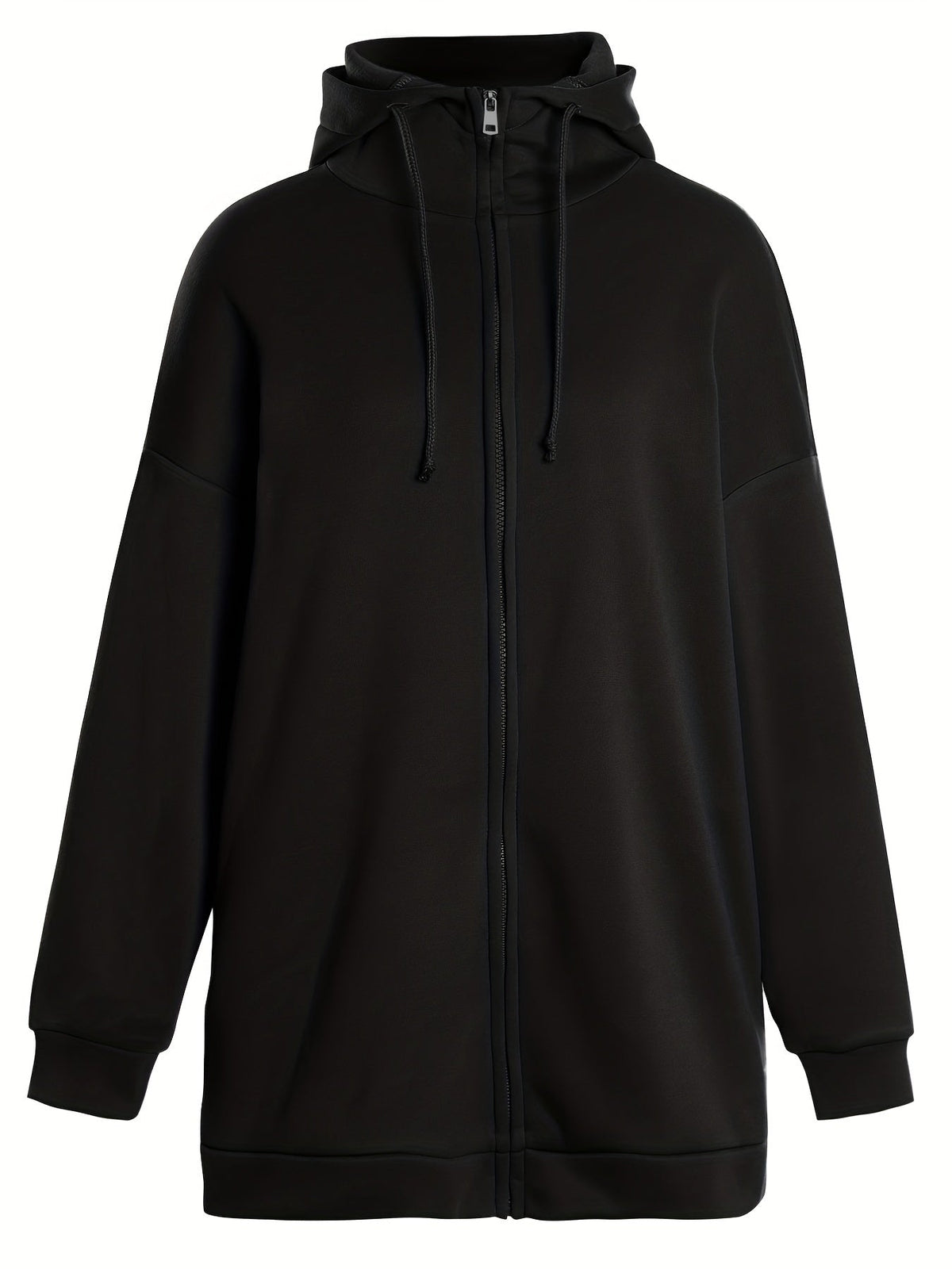 Sweat à Capuche Femme Décontracté avec Fermeture Éclair en Coton-4
