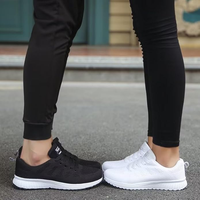 Chaussures plates en maille respirante pour femmes