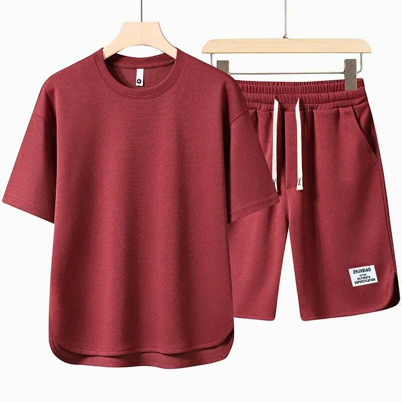 Ensemble Été Homme Deux Pièces Coton Élégant et Confortable 6