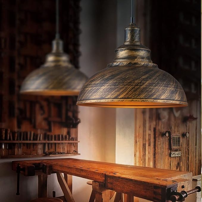 Lampe à suspension loft industriel rétro