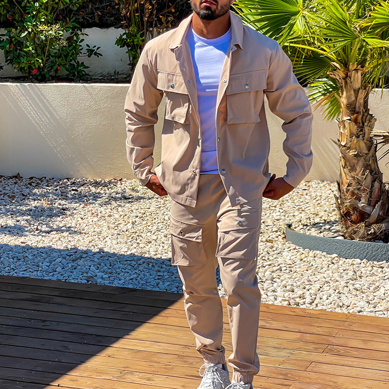 Costume Homme à Deux Pièces Polyester Fonctionnel Élégant 2