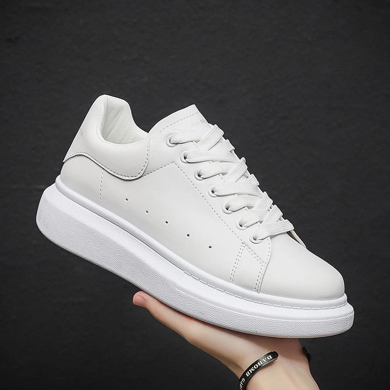 Baskets Homme Urbaines Cuir et Textile Confortables 5