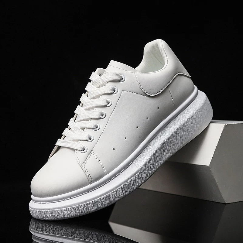 Baskets Homme Urbaines Cuir et Textile Confortables 3