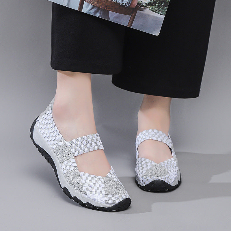 Ballerines Femme Aérées Confortables à Bretelles Élastiques 0