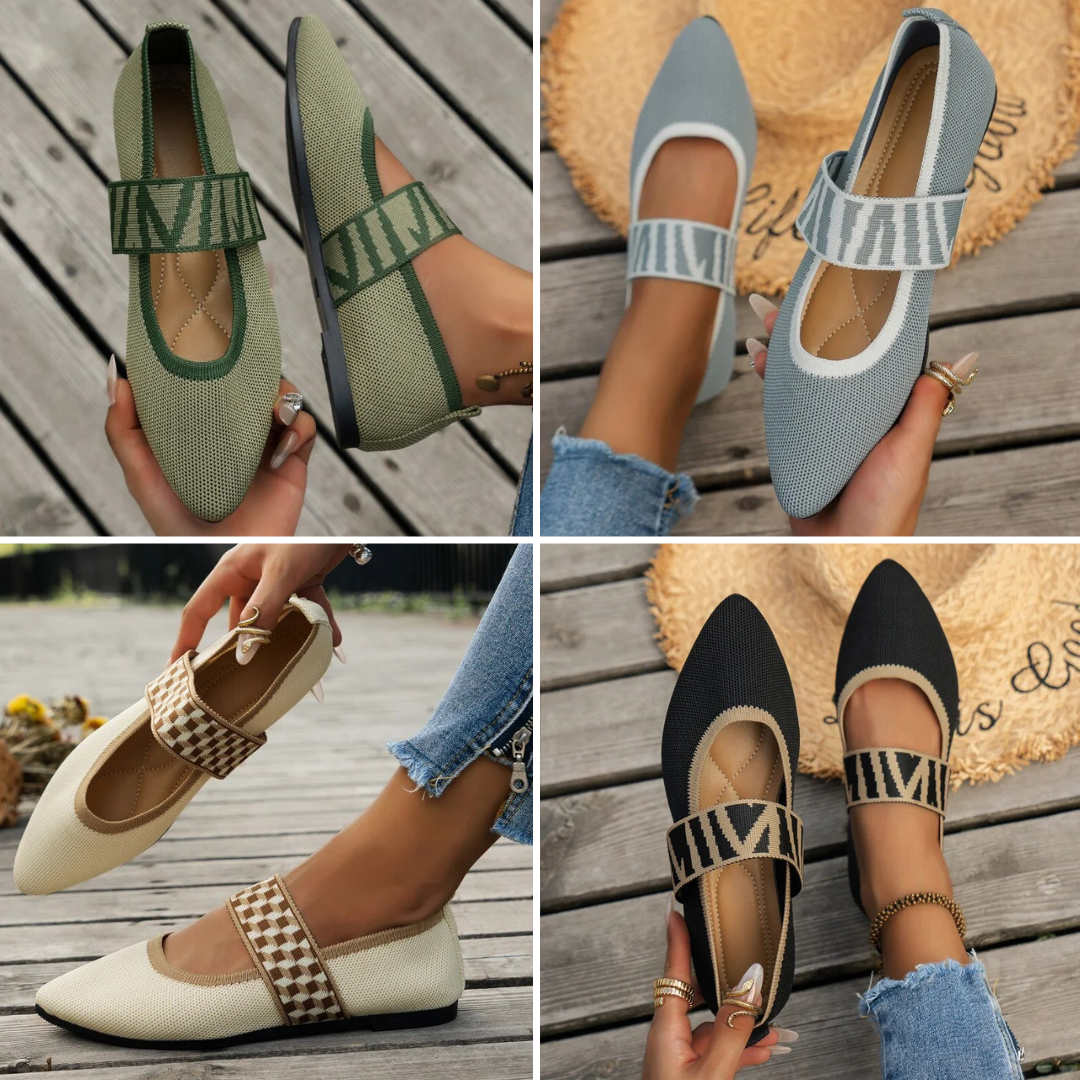 Ballerines Femme Confortables à Bout Pointu 6