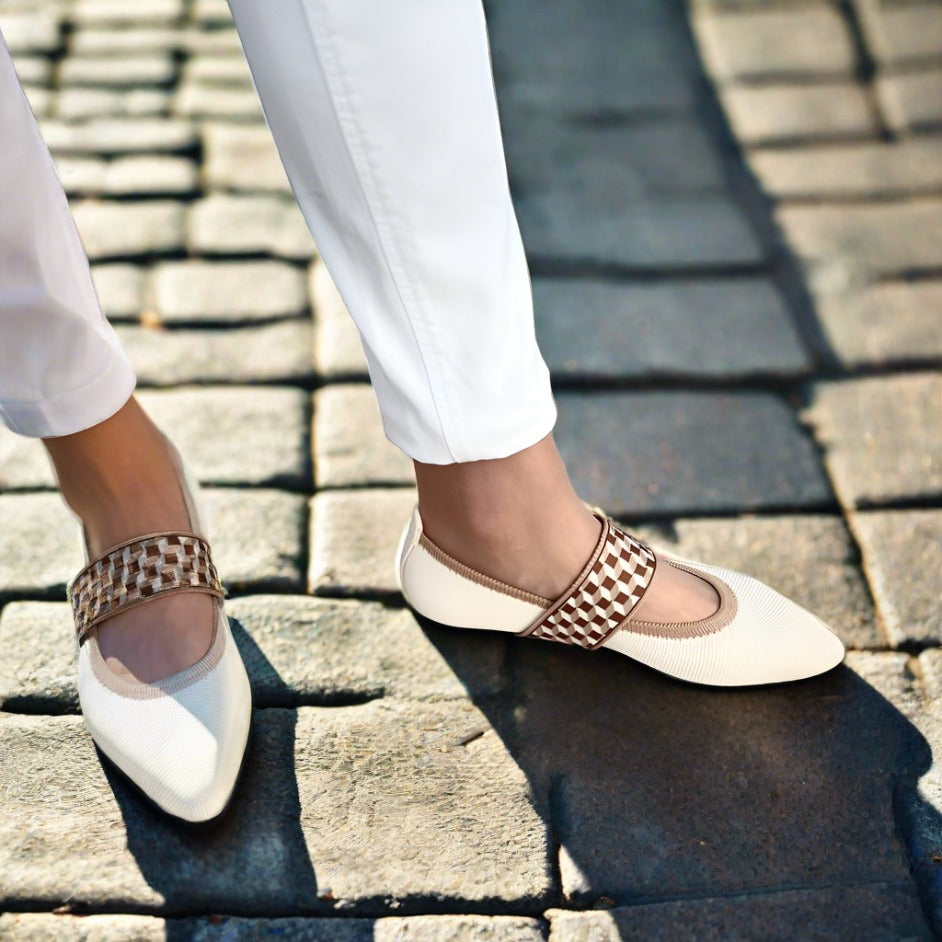 Ballerines Femme Confortables à Bout Pointu 8