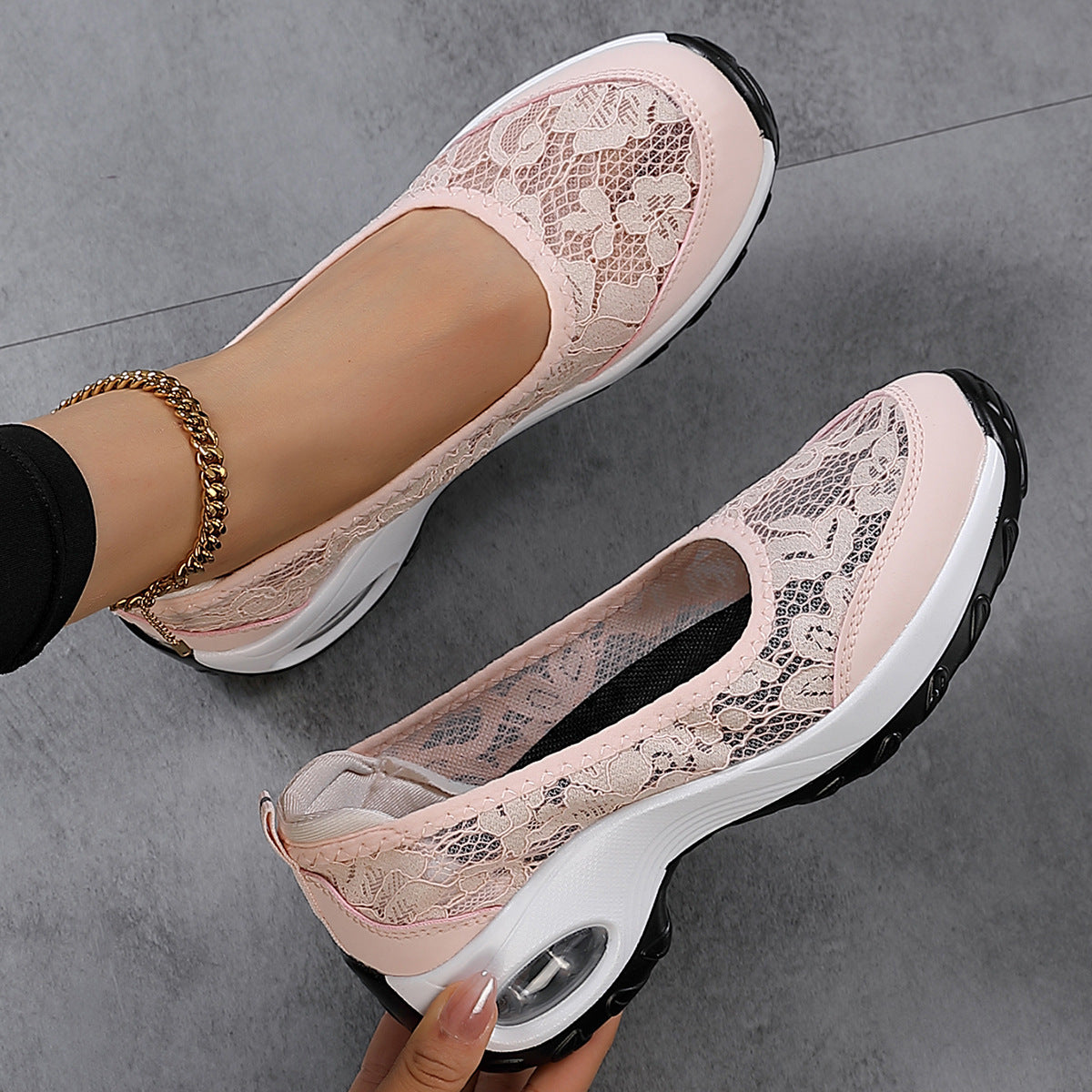 Ballerines Femme Confortables en Dentelle Élégante 3