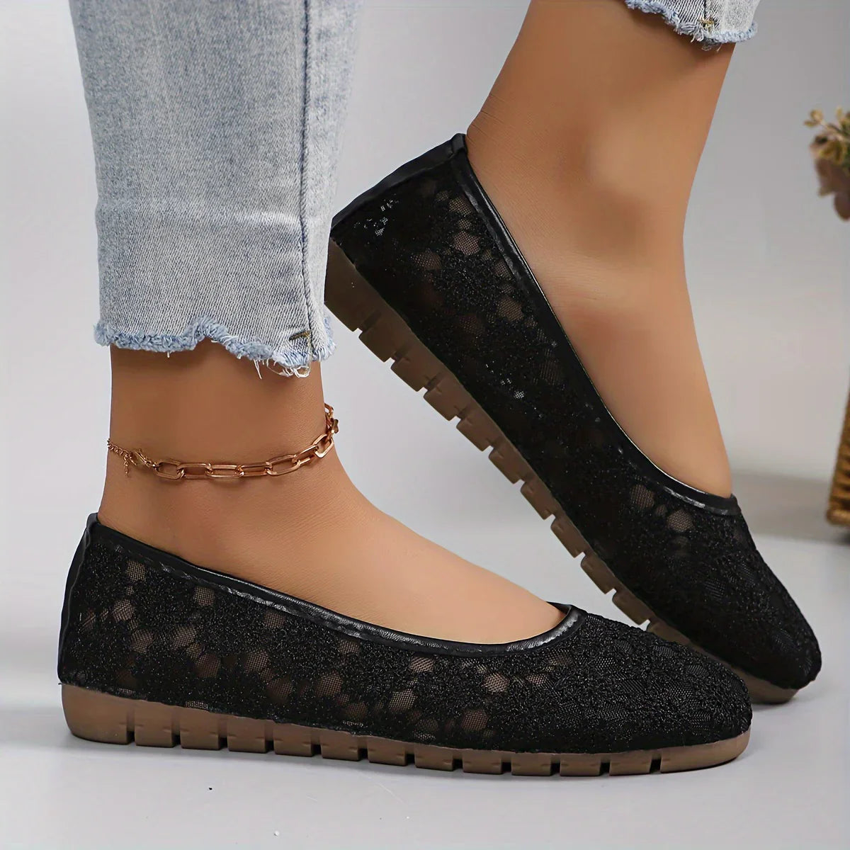 Ballerines Femmes à Motif Floral 4