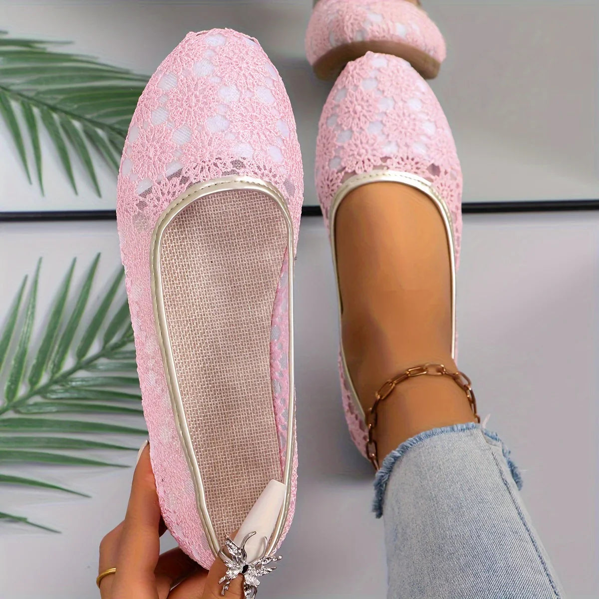 Ballerines Femmes à Motif Floral 5