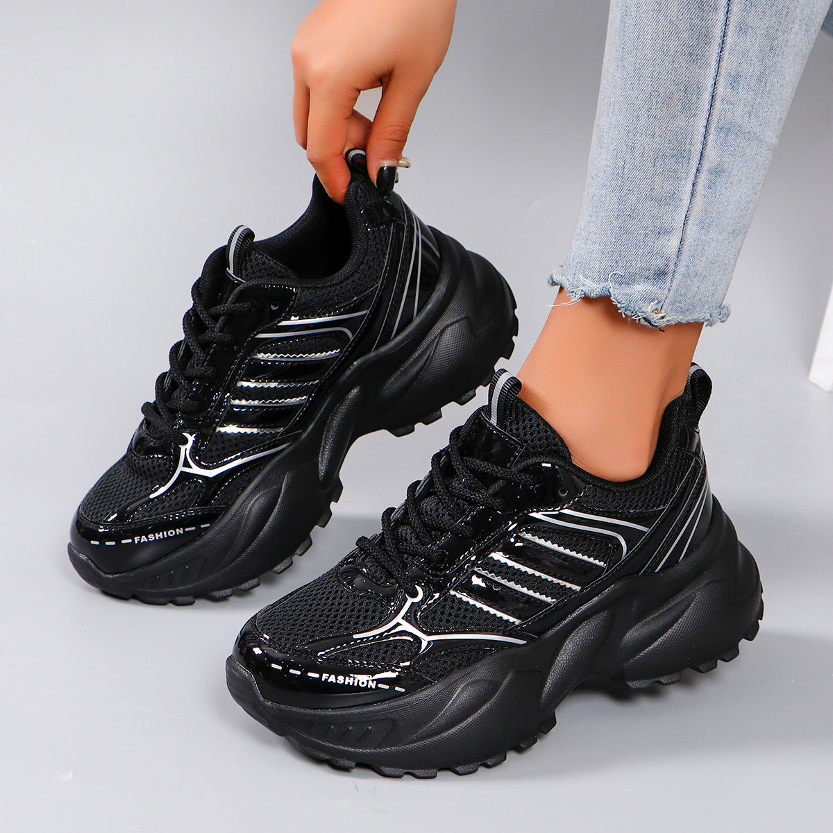 Baskets Femme Chunky Style Moderne et Confortable 0