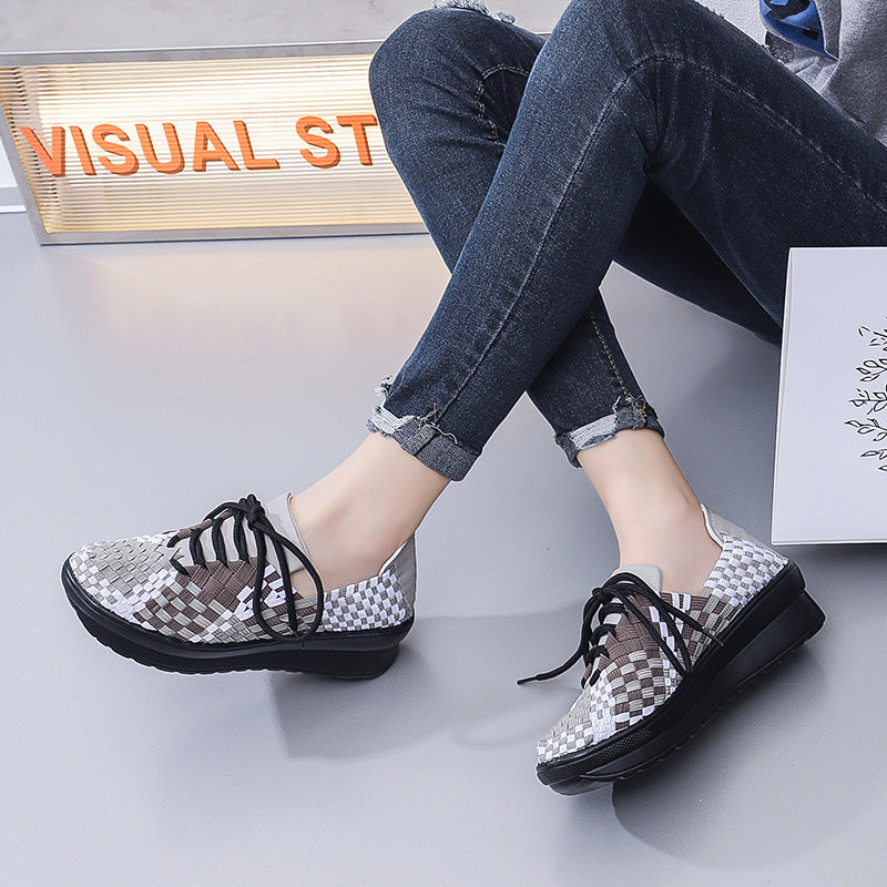 Baskets Femme Confortables au Design Tressé 3