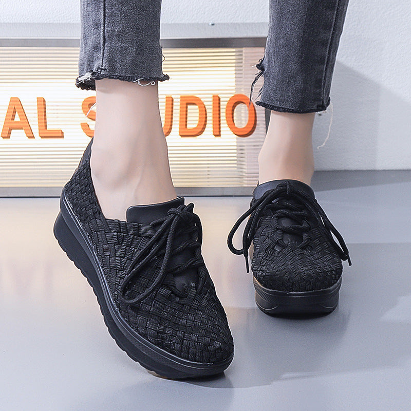 Baskets Femme Confortables au Design Tressé 4
