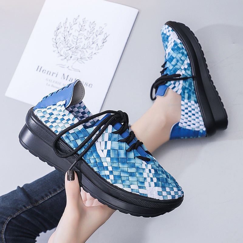 Baskets Femme Confortables au Design Tressé 9