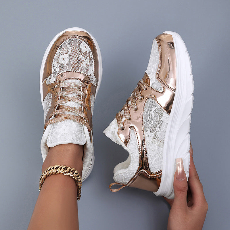 Baskets Femme Design Brillant Confortables et Tendance 1