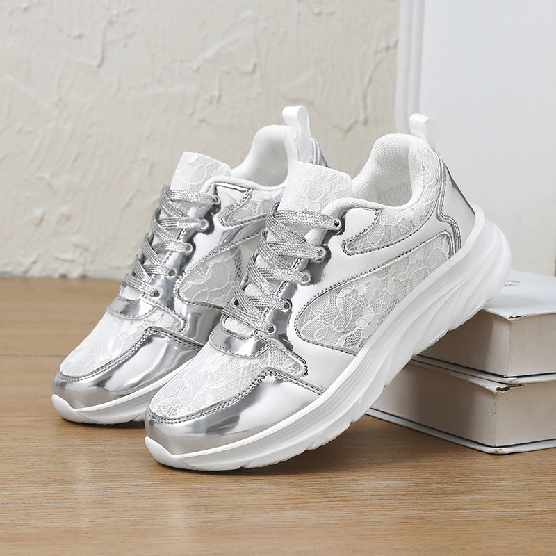 Baskets Femme Design Brillant Confortables et Tendance 2