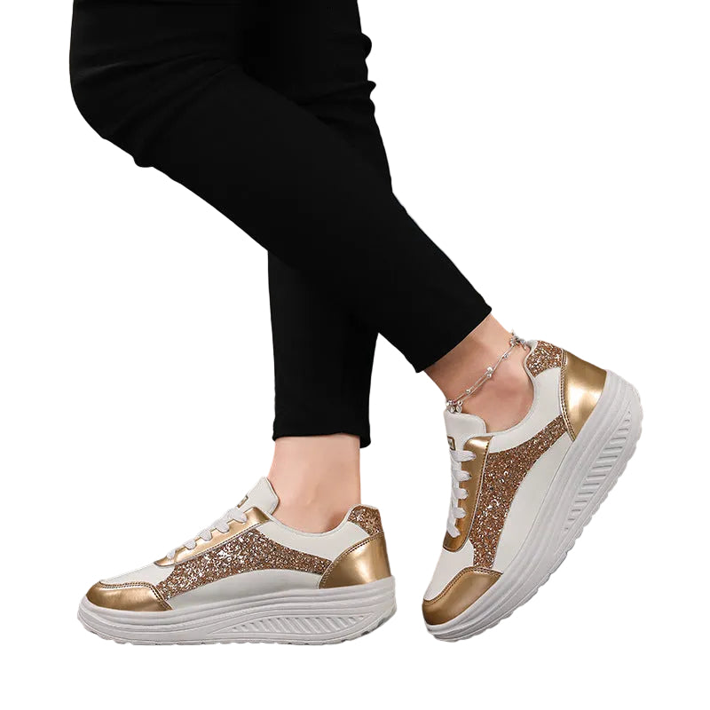 Baskets Femme Scintillantes Confortables Style Moderne 2