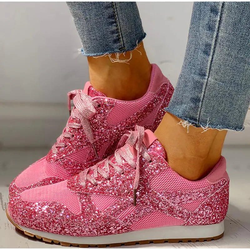 Baskets Femme à Paillettes Glamour 9