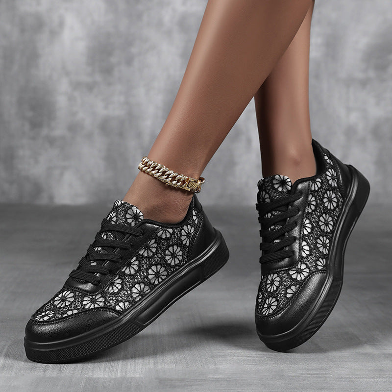 Baskets Pour Femmes Design Floral Confortables 3