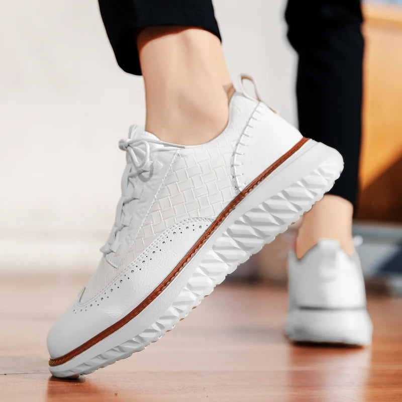 Baskets Pour Hommes Patchwork Tissé Sportif 2