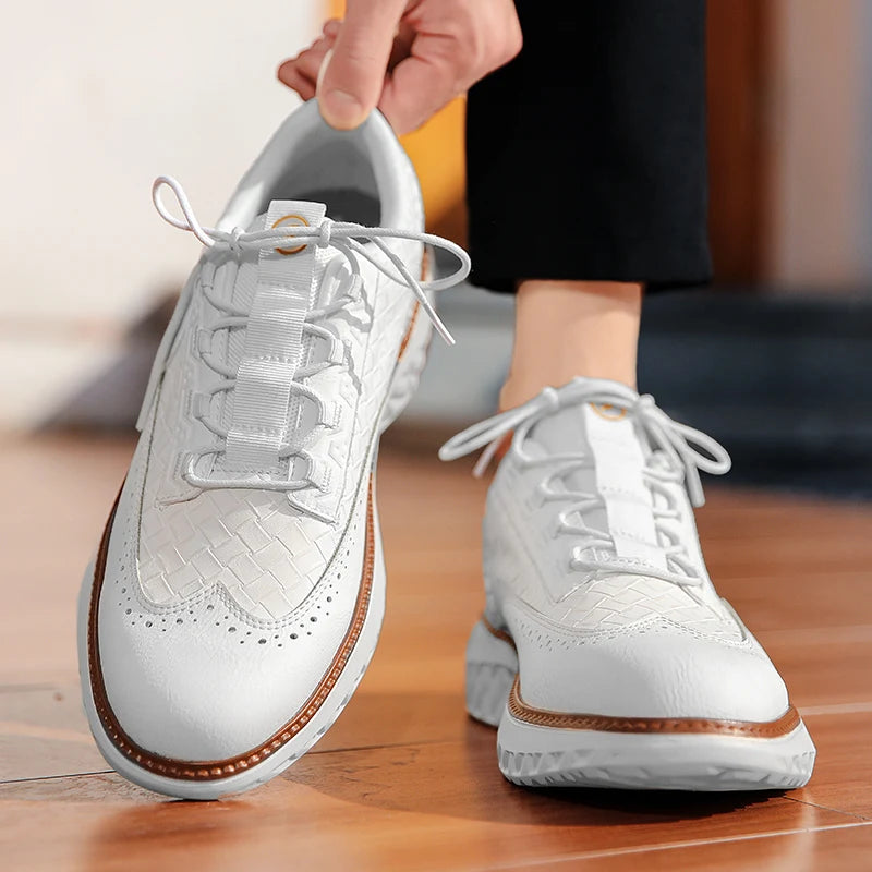 Baskets Pour Hommes Patchwork Tissé Sportif 8