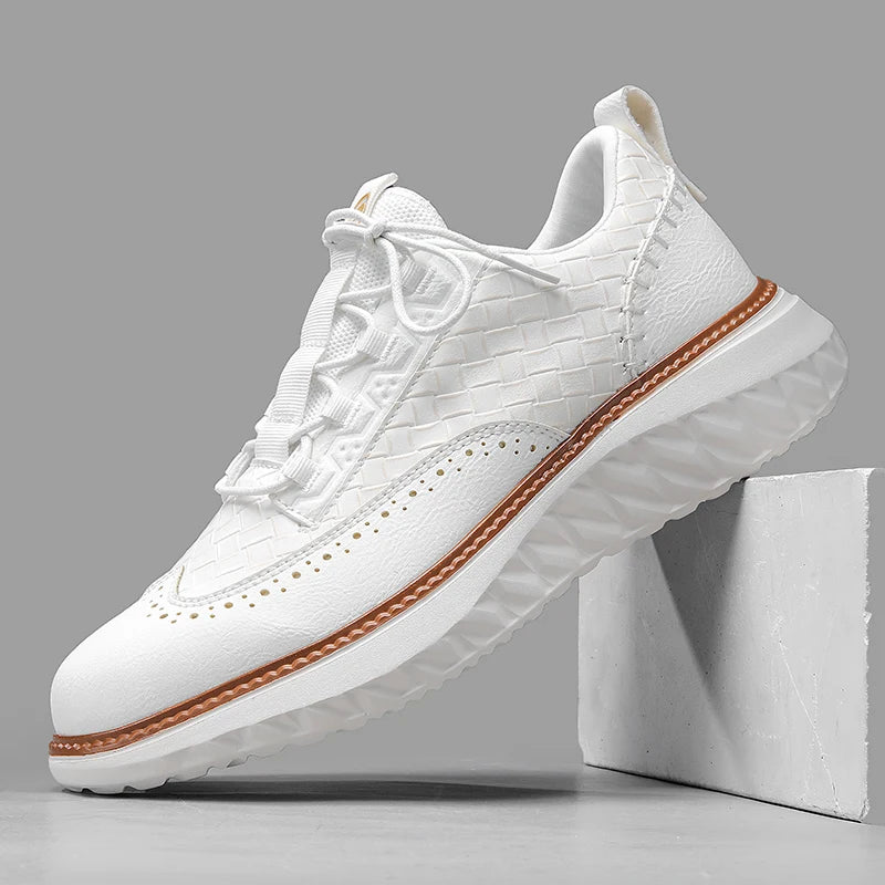 Baskets Pour Hommes Patchwork Tissé Sportif 9