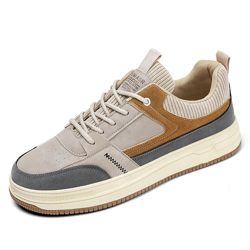 Baskets Pour Hommes Patchwork Vintage Confortables 0