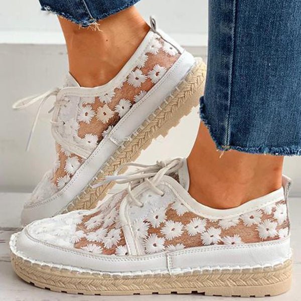 Baskets brodées pour femmes au style unique 2