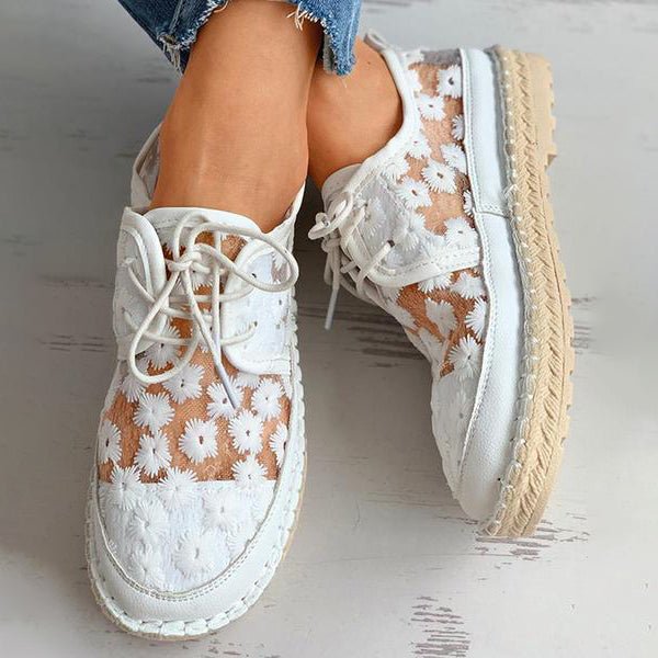 Baskets brodées pour femmes au style unique 3