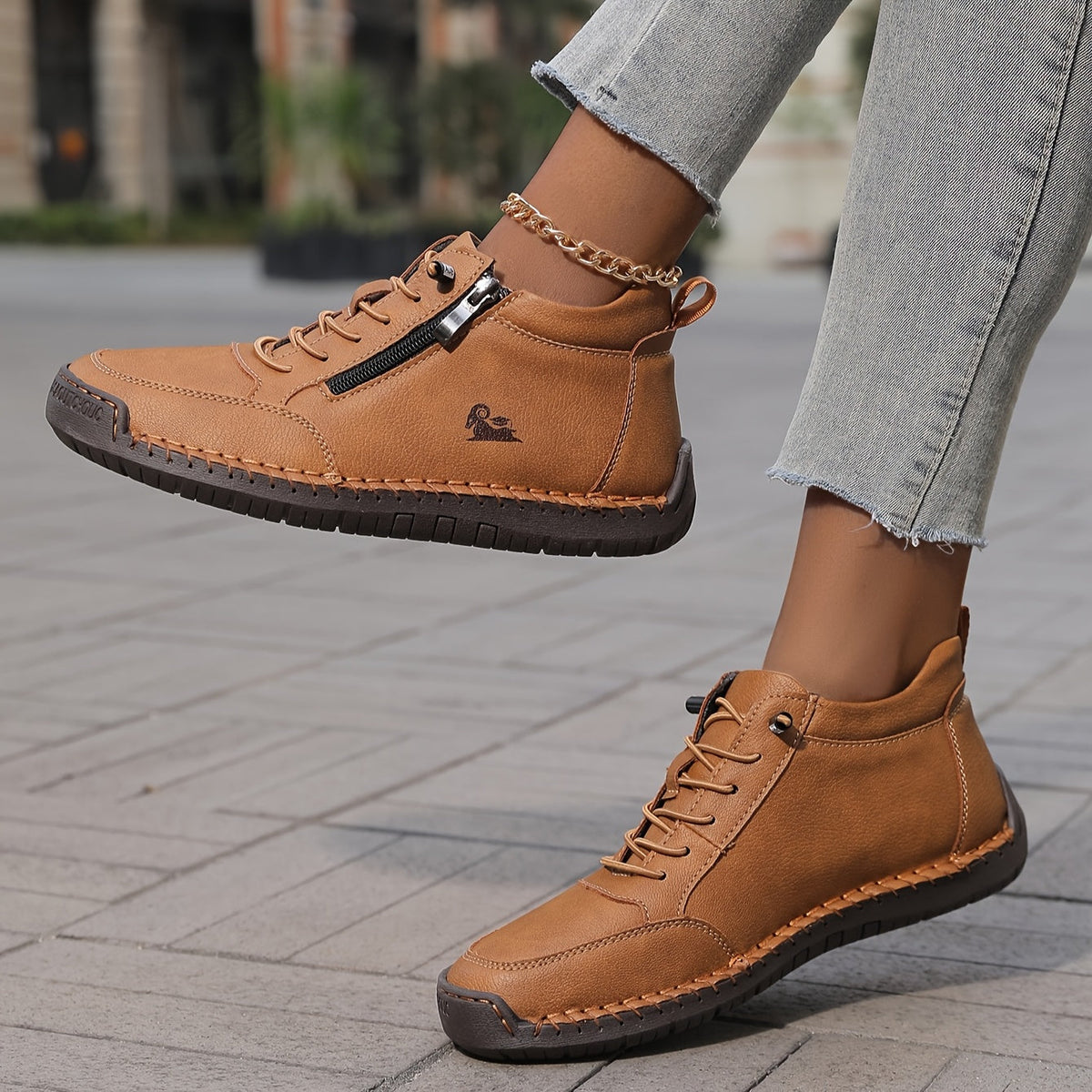 Baskets de Marche Zippées pour Femmes Printemps 5