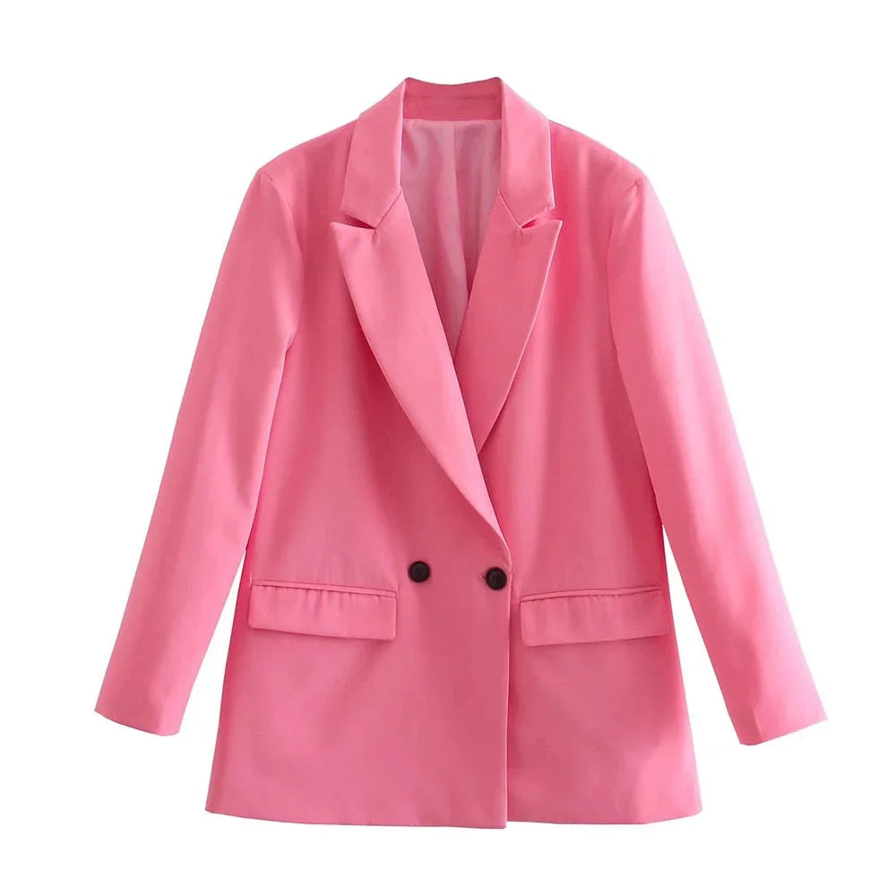 Blazer Femme Ajusté Double Boutonnage 1