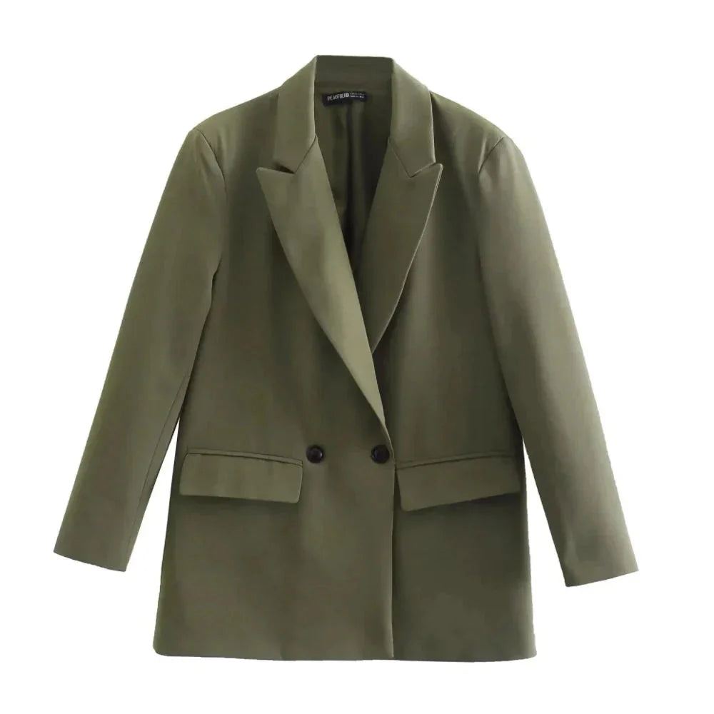 Blazer Femme Ajusté Double Boutonnage 5