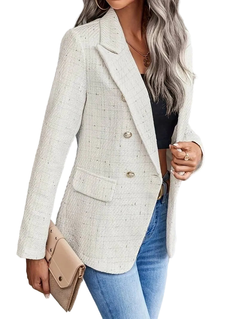 Blazer Femme Classique à Double Boutonnage 0
