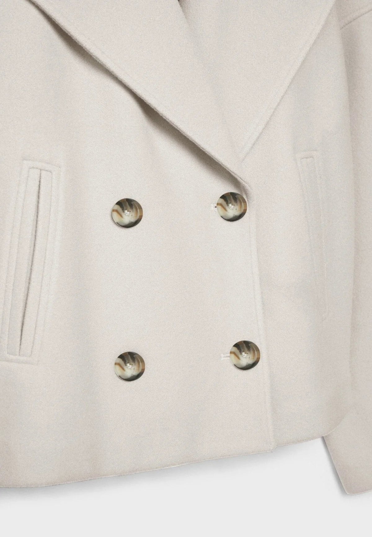Blazer Femme Court à Double Boutonnage Chic 3